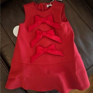 Hill House Tiny Blythe Dress – Cherry Red (18–24M) 🍒